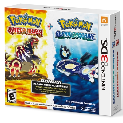 Pokemon Omega Ruby and Alpha Sapphire Dual Pack