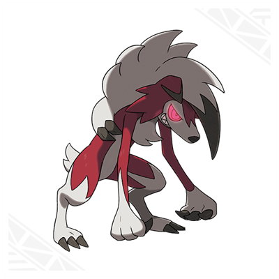 Pokemon Sun and Moon Lycanroc Middnight