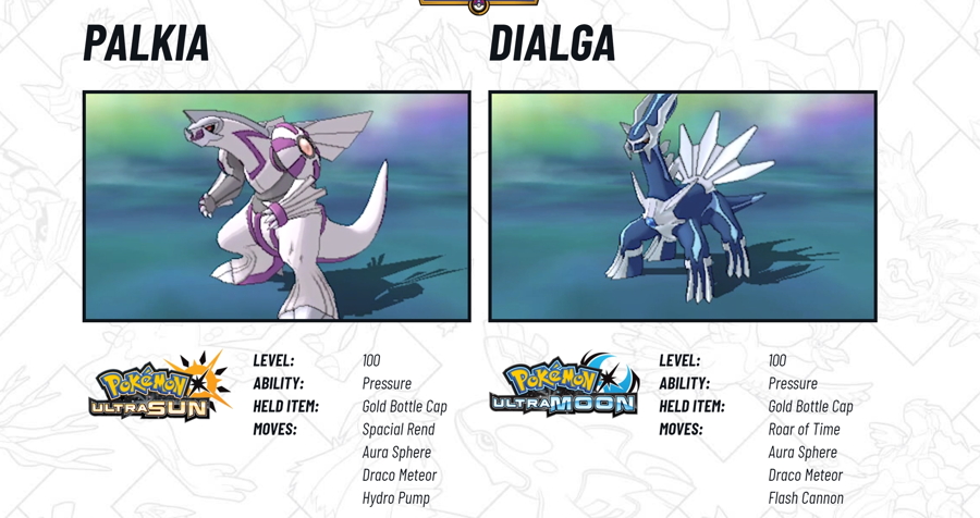 2018 Legendary Pokemon Distribution Palkia Dialga