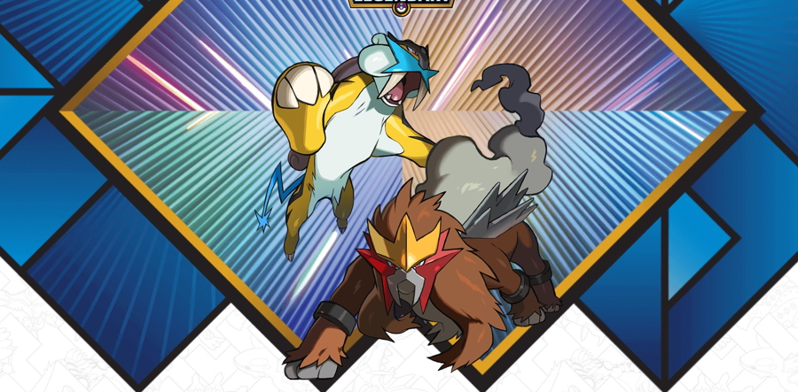 Raikou & Entei • OT: Légendes2018 • ID No. 042218 • Level 100 • Pokémo