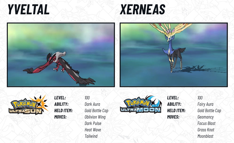 2018 Legendary Pokemon Distribution Xerneas Yveltal