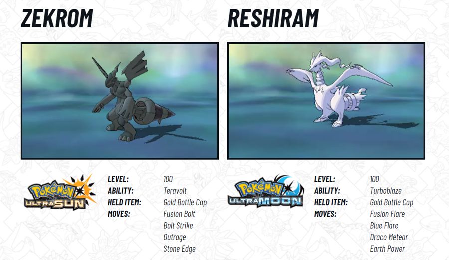 2018 Legendary Pokemon Distribution Zekrom Reshiram