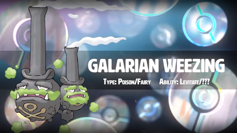 Pokemon Sword Shield Galarian Weezing