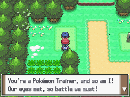 Pokemon Platinum First Trainer Battle