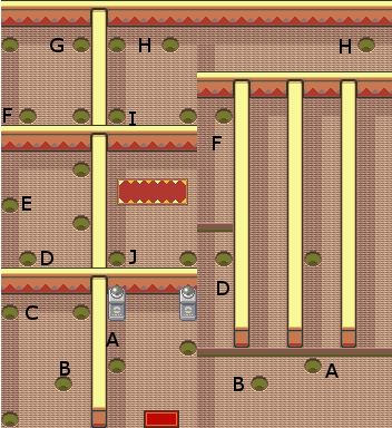 Pokemon Ruby Sapphire Lavaridge Gym Map