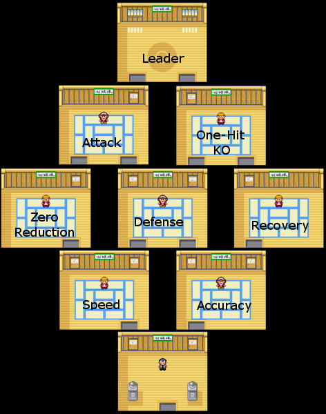 Pokemon Ruby Sapphire Petalburg Gym Map