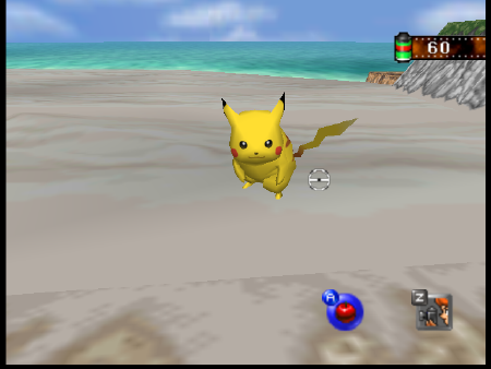 Pokemon Snap Beach Pikachu