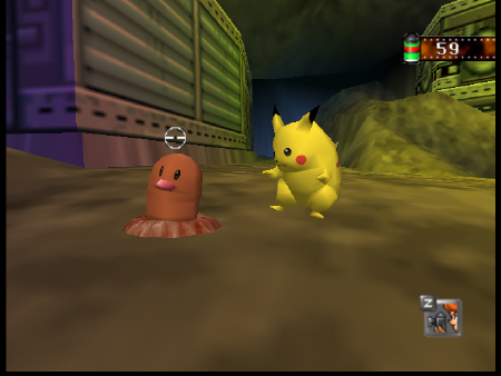 Pokemon Snap Pikachu and Diglett